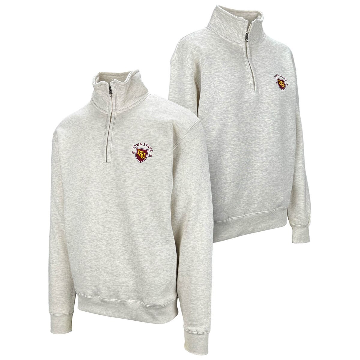 Gear ISU 1858 Oatmeal 1/4-Zip Sweatshirt